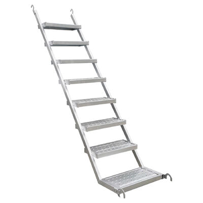 2026 Aluminium Scaffold Scaffolding Stair Ladder 2.4m/3m/3.6m/4.2m/4.8m/6m Scaffolding Straight Step Aluminium Single Ladder