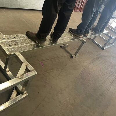 Perforated Construction Steel Plank Customized Galvanized Scaffolding Board Bs1139 Approval