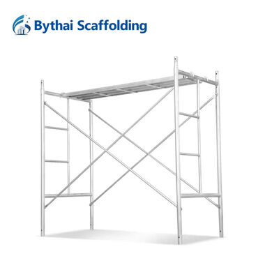 Convenient Snap-On Lock OEM Steel H Frame Scaffolding With High Flexibility Screw Jack Component
