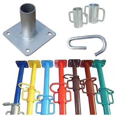 Steel Props, Galvanized Heavy‑Duty Adjustable Telescopic Shoring Props, Multiple Sizes for Concrete Formwork Building Slab Construction Support