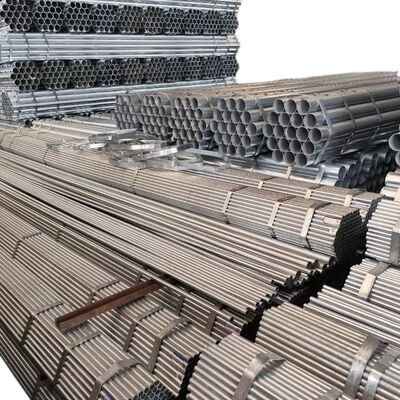 scaffold pipe Q235 hot dip galvanized 48.3mm outer diameter 3.2mm wall thickness 1‑6m custom cut length for high‑rise building exterior scaffold frame erection BYTHAI