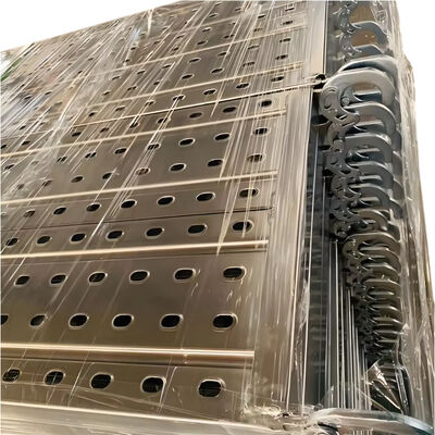 scaffold steel plank Q235 hot dip galvanized thickened steel anti-slip surface heavy duty for building construction platforms and scaffolding walkways BYTHAI