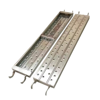 scaffold walk planks Q235 hot dip galvanized steel anti-slip walking surface reinforced frame for construction site access and scaffolding pedestrian paths BYTHAI