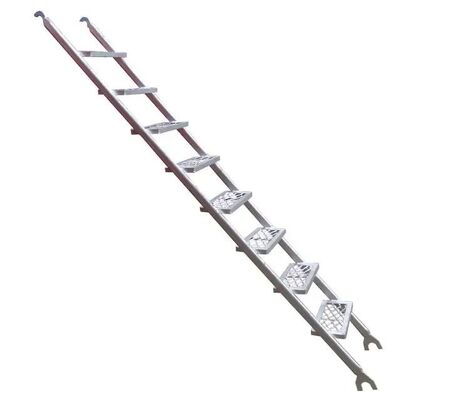 2026 Construction scaffolding Non Slip Foldable Aluminium Ladder Anti Corrosion Powder Coated