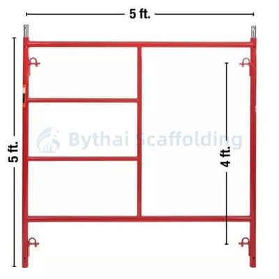 Wholesale Q195 SNAP LOCK Strength Non-Slip Surface Powder Coated Scaffolding Mason Frame for Sale