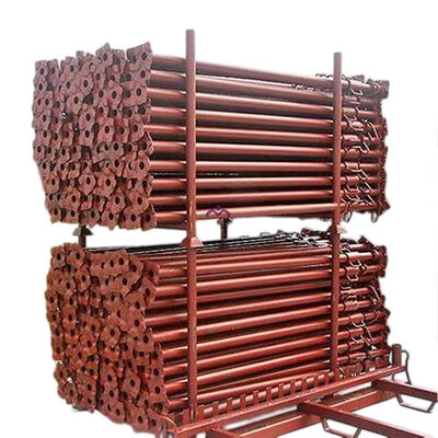 Strongboys On Steel Acrow Props, Galvanized Steel Strongboy Attachments for Concrete Formwork Beam Support in Building Projects BYTHAI