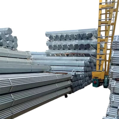scaffolding steel tube Q235 hot dip galvanized 48.3mm outer diameter 3.2mm wall thickness 1‑6m custom cut length for high‑rise building exterior scaffold erection BYTHAI