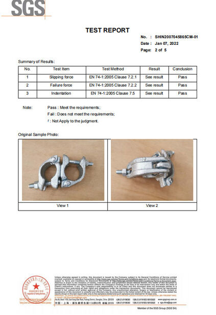 Chine Bythai Scaffolding Co.,Ltd certifications